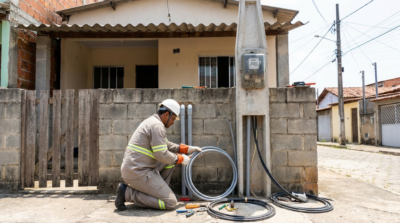 Instalação de Poste Padrão em Juiz de Fora‑MG