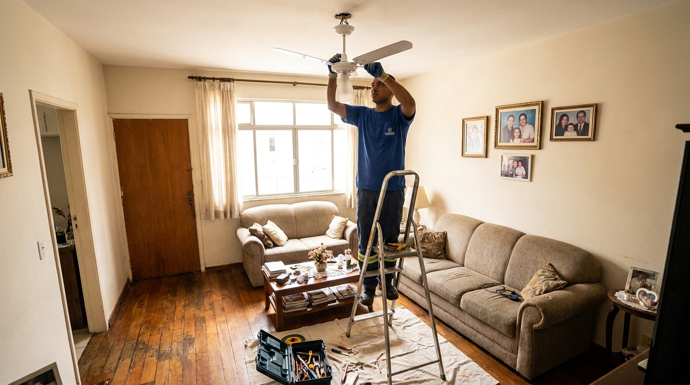 Substituição de Ventilador em Juiz de Fora‑MG
